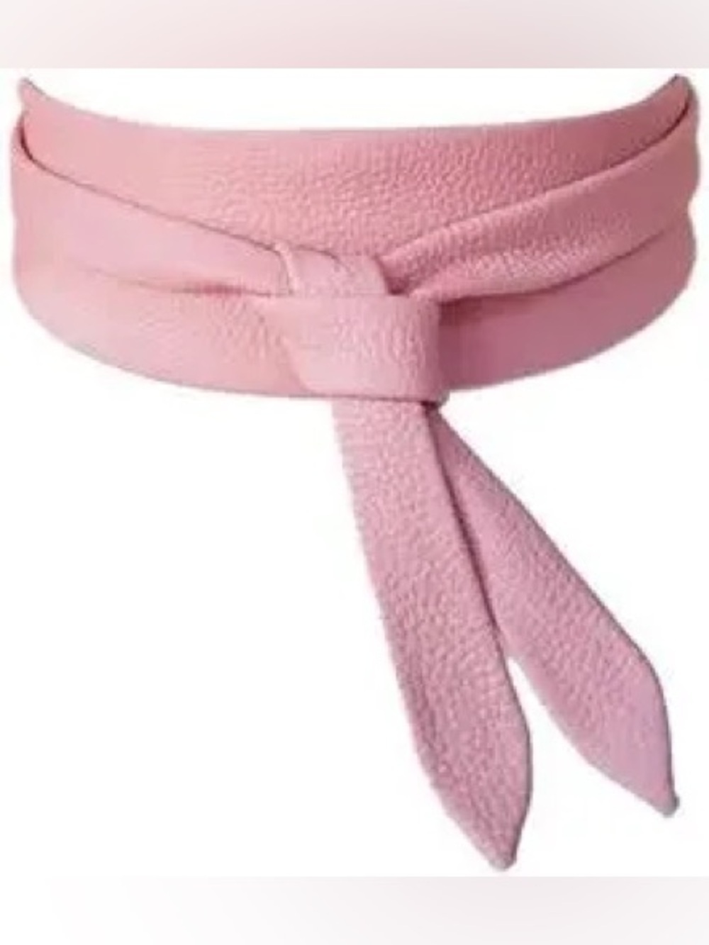 ADA Collection Pink Pebble Genuine Leather Wrap Belt Handmade Argentina One Size